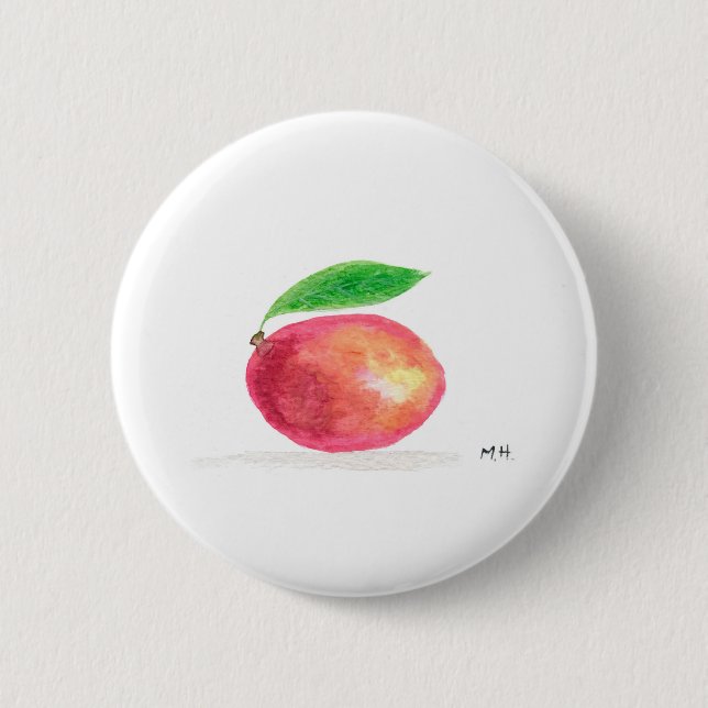 Mango fruit 2 inch round button (Front)