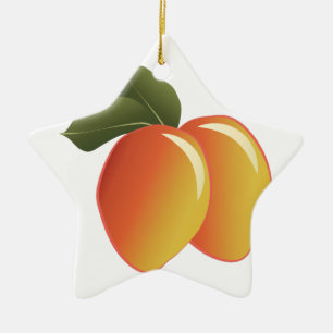Mango Fruit Ceramic Ornament