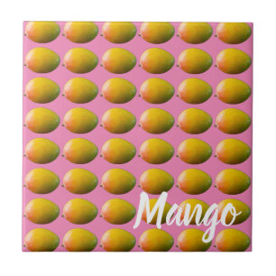 Mango Fruit Pattern for Vegetarian and Vegan Tile