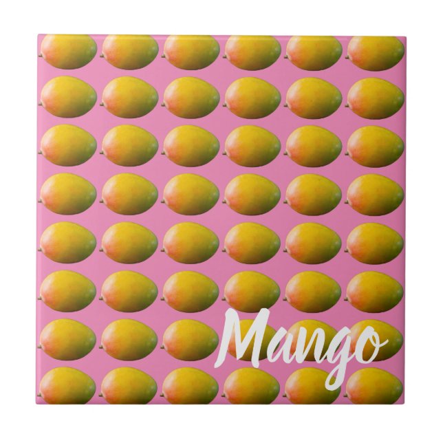 Mango Fruit Pattern for Vegetarian and Vegan Tile (Front)