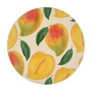 Mango Fruit Seamless Pattern Cutting Board