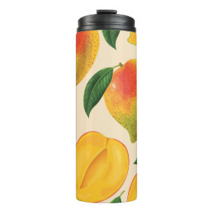 Mango Fruit Seamless Pattern Thermal Tumbler