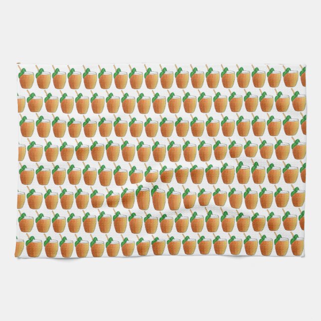 Mango Lassi Refreshing Indian Yoghurt Fruit Drink Kitchen Towel (Horizontal)