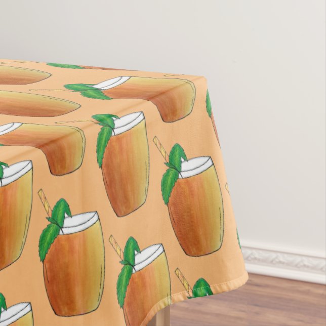 Mango Lassi Refreshing Indian Yoghurt Yogurt Drink Tablecloth (In Situ)