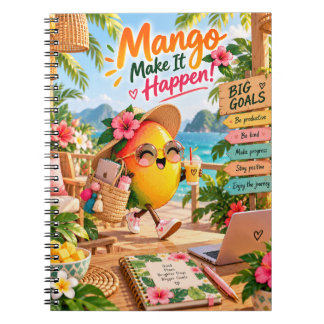 Mango Make It Happen Motivational Notebook