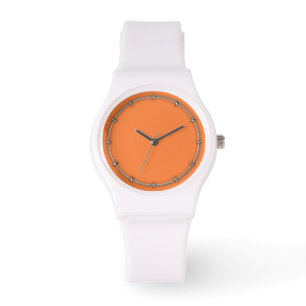 Mango Orange Colour Accent ready to customize Watch
