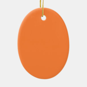 Mango Orange Colour Style ready to customize Ceramic Ornament