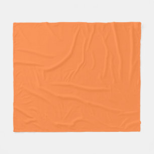 Mango Orange Colour Style ready to customize Fleece Blanket
