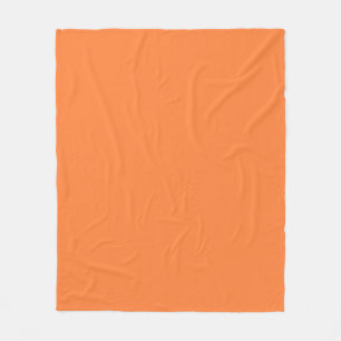 Mango Orange Colour Style ready to customize Fleece Blanket