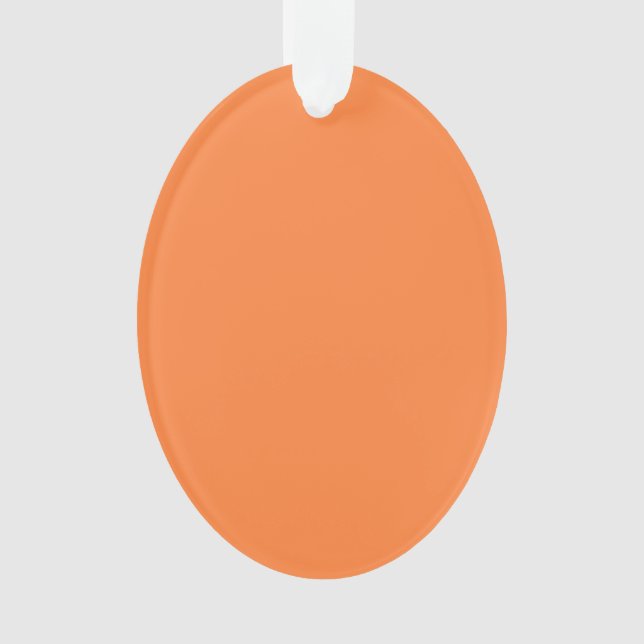 Mango Orange Colour Style ready to customize Ornament (Front)