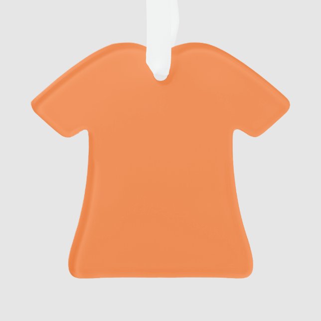 Mango Orange Colour Style ready to customize Ornament (Front)