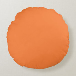 Mango Orange Colour Style ready to customize Round Pillow