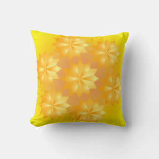 Mango Orange Melody Throw Pillow