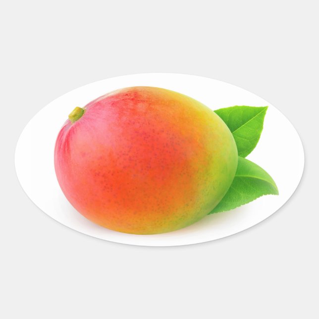 Mango Oval Sticker (Front)