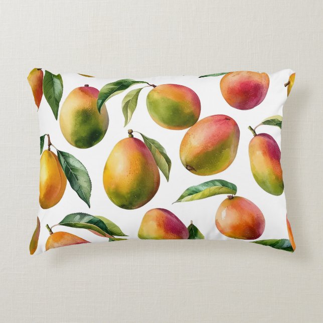 Mango Pattern Accent Pillow (Front)