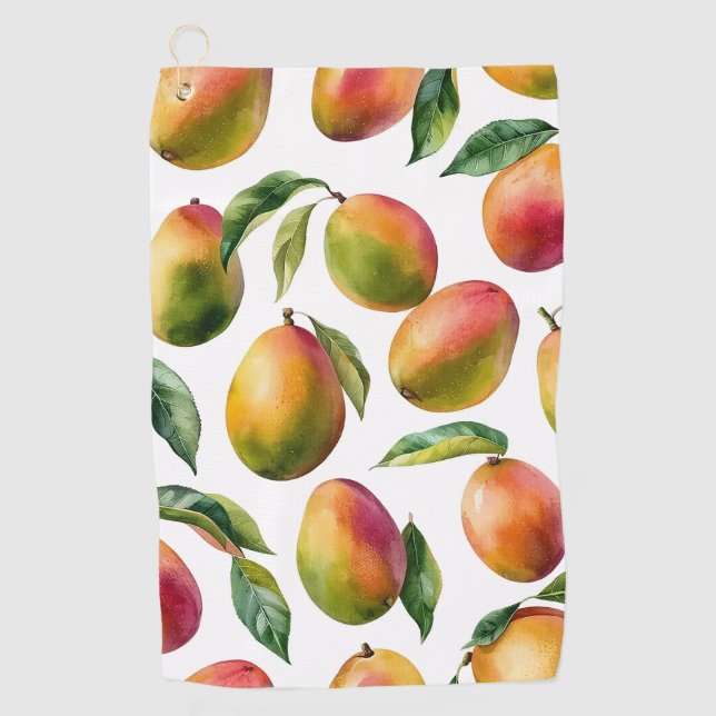 Mango Pattern Golf Towel (Front)