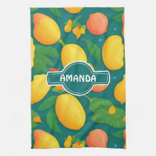 Mango Rainbow Colorful Personalized Pattern Kitchen Towel