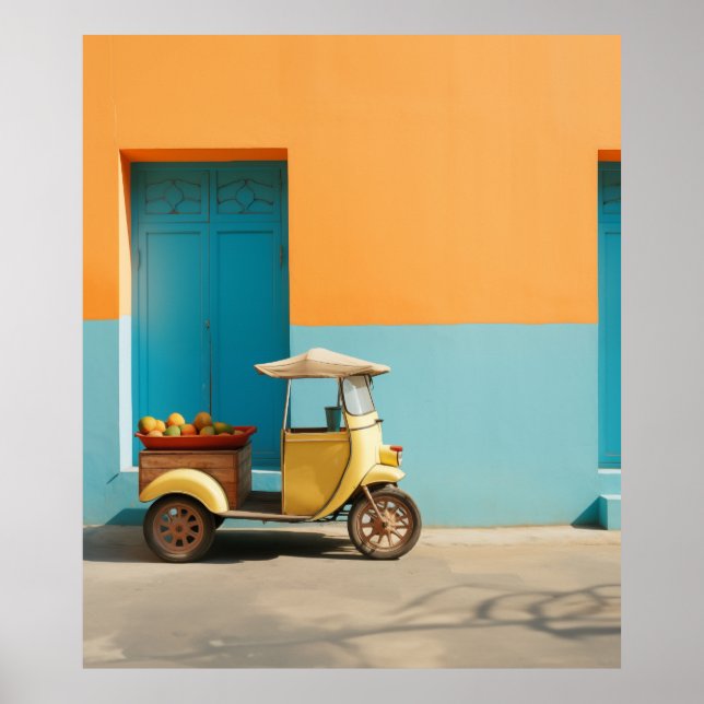 Mango Riksja Scooter Poster (Front)