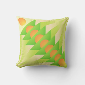 Mango Shot Through Banana Throw Pillow