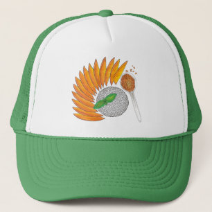 Mango Sticky Rice Dessert Thai Food Cuisine Trucker Hat