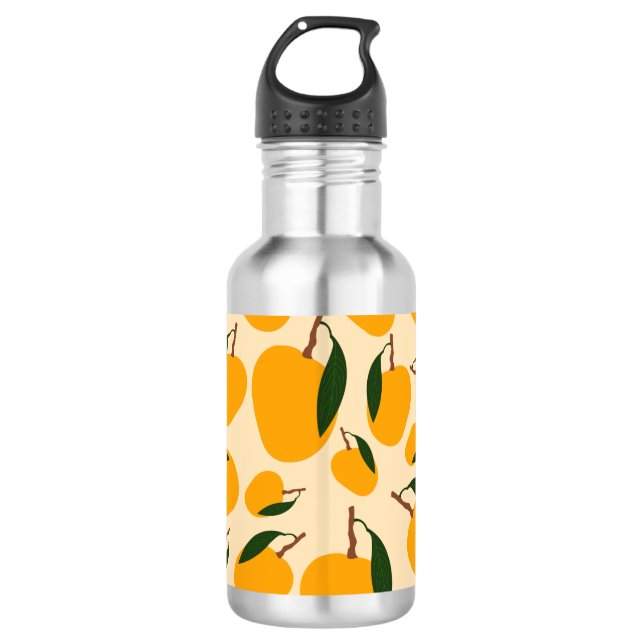 Mango Summer Fruit Pattern 532 Ml Water Bottle (Front)