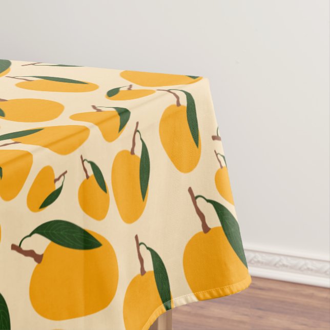 Mango Summer Fruit Pattern Tablecloth (In Situ)