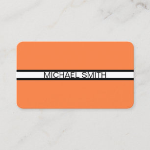 Mango Tango Professional White Black Elegant Business Card