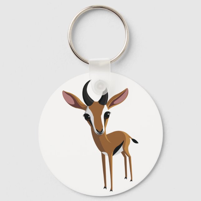 Mango the Gazelle Keychain (Front)