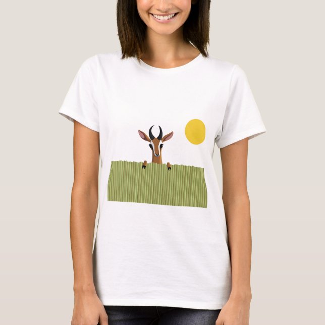 Mango the Gazelle Peek-a-boo T-Shirt (Front)