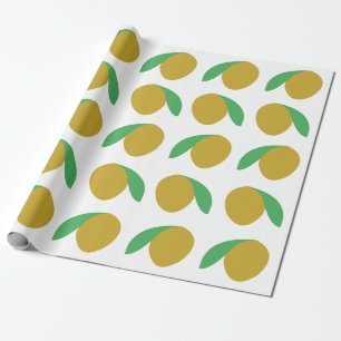 Mango Tropical Fruit Summer Party Wrapping Paper