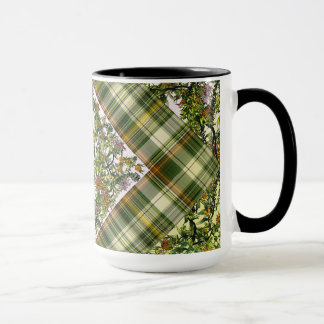 Mangrove Cuckoo/Plaid Patchwork Mug