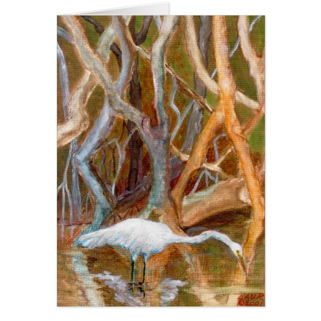 "Mangrove Egret No. 4" (Front)