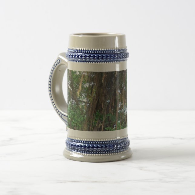 Mangrove Grey /Blue 22 oz Stein (Front Left)