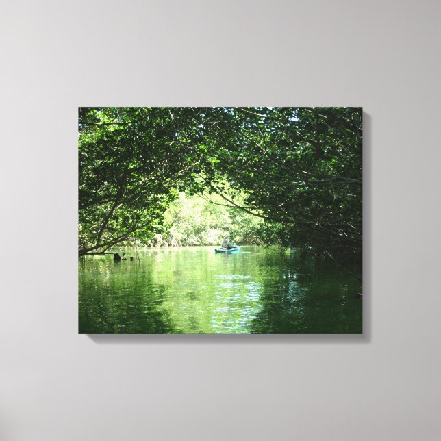 Mangrove Kayaking Canvas Print (Front)