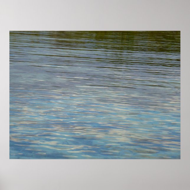 Mangrove Lagoon Water Caribbean Blue Poster (Front)