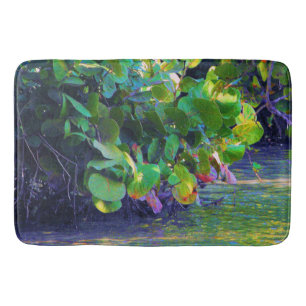 Mangrove Lagoon with Sea Grapes Bath Mat