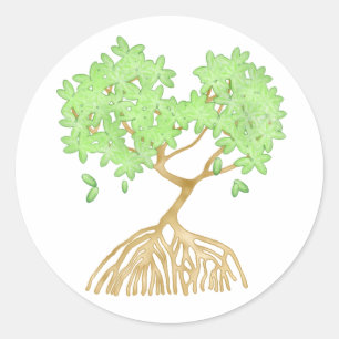 Mangrove Tree Classic Round Sticker