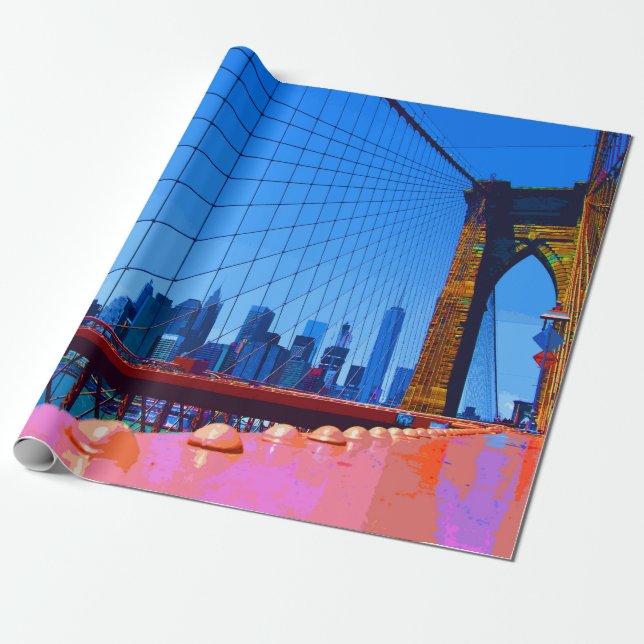 Manhattan 3000 wrapping paper (Unrolled)