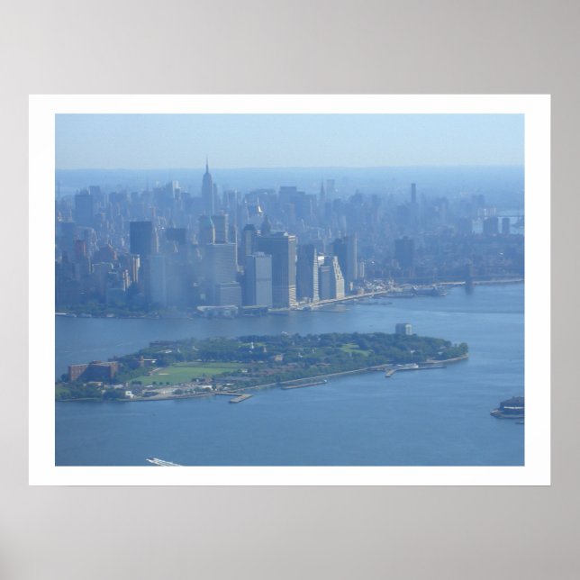 Manhattan and Governors Island Poster (Front)