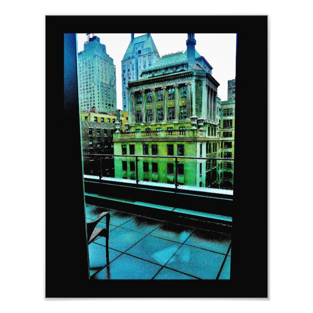 Manhattan Apartment View Photo Print (Front)