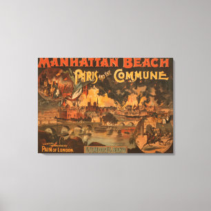 Manhattan Beach - Paris and the Commune Play Canvas Print