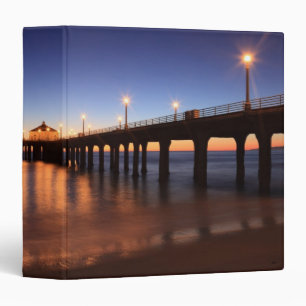 Manhattan Beach Pier at sunset, California Binder