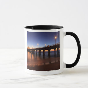 Manhattan Beach Pier at sunset, California Mug