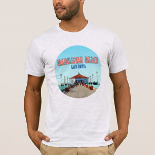 Manhattan Beach Pier Los Angeles California T-Shirt