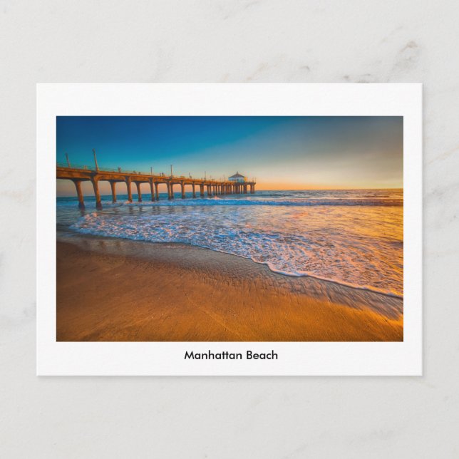 Manhattan Beach Pier Post Card (Front)