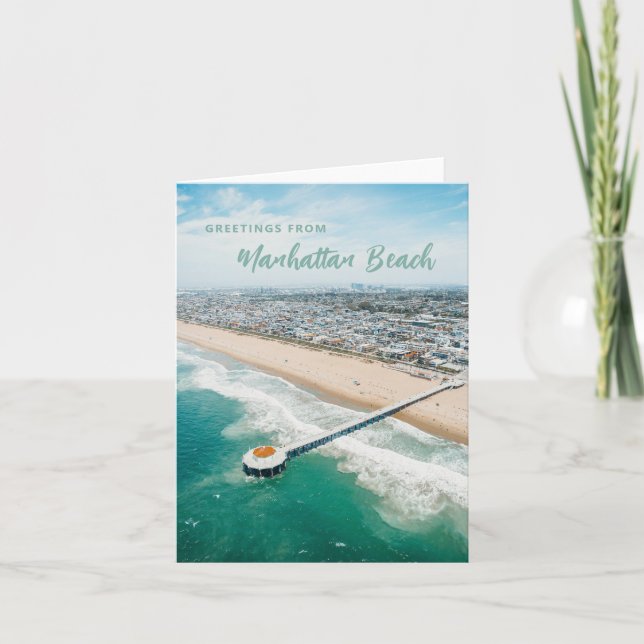 Manhattan Beach Postcard Personalized Greeting (Front)