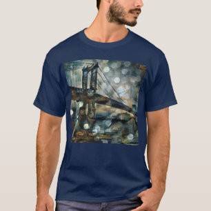 Manhattan bridge abstract T-Shirt