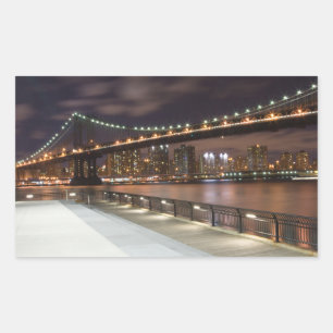 Manhattan Bridge and NYC Skyline Sticker