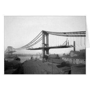 Manhattan Bridge Construction, 1909