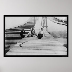 Manhattan Bridge Footpath 1910 Poster
